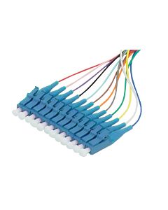 Pigtail LC UPC OS2 2m 12pcs, colors