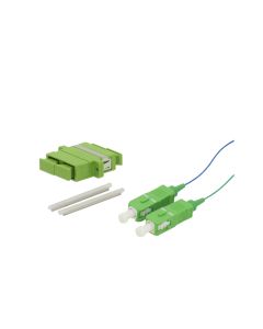Installation set - 2 Pigtails and 1 SC APC DPX adapter
