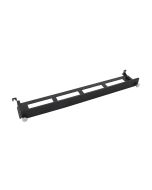 Cable manager 100mm removable front plate black