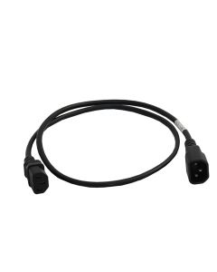 Power cord C14-C13 black 1m