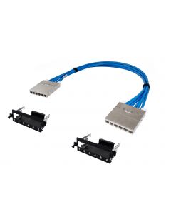 Cable assembly modules 2x 6xCat6A U/FTP 10-55m