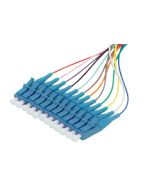 Pigtail LC UPC OS2 2m 12pcs, colors