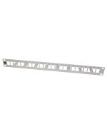 1U 24xRJ45 UTP panel grey 19"