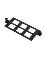 Connector plate 6x CAT6/CAT6A