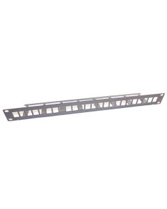 1U 24xRJ45 STP panel unpainted 19"