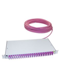 Data center panel assembly OM4 96 fibers LC QT 10m