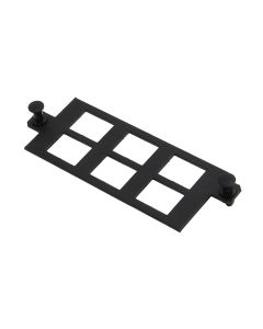 Connector plate 6x CAT6/CAT6A
