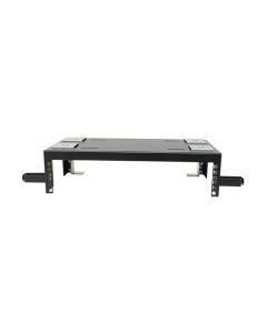 Rack for 19 inch device, 2U, black
